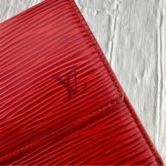 AUTHENTIC Louis Vuitton Marco Wallet. Red.